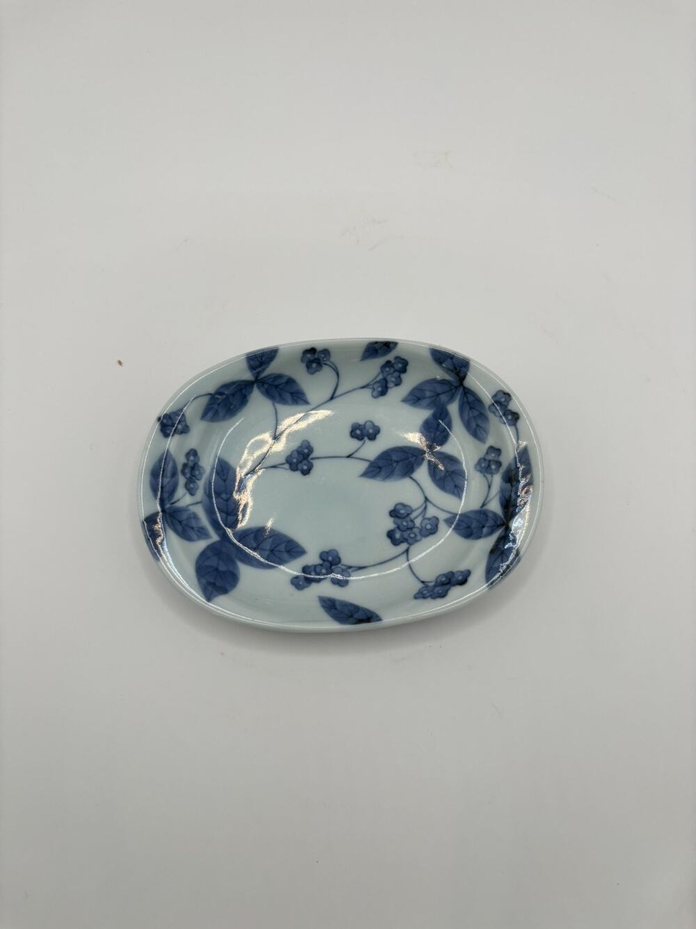 Vintage Takahashi of San Francisco Blue & White Porcelain 4 3/4 inch dish plate